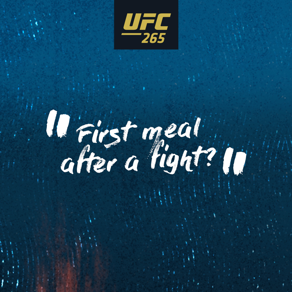 First meal after a fight?